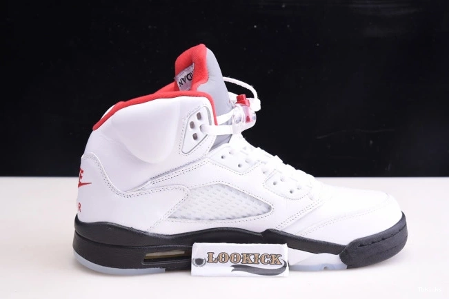 Cheap TBK Silver Red Fire Retro 5 Tongue (2020) Jordan DA1911-102 Air 0718